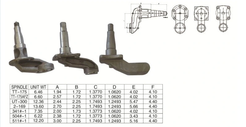 Heavy Duty Trailer Axle Shaft Semi Trailer Axle Spindle