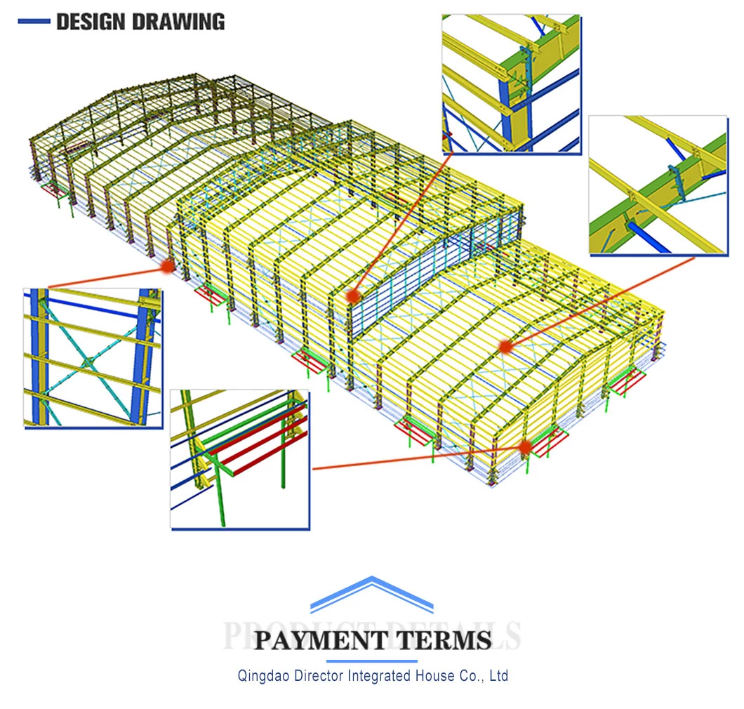 Multi-Floor Warehouse Construction Materials Steel Structure Buildings Prefab Steel Workshop/Warehouse