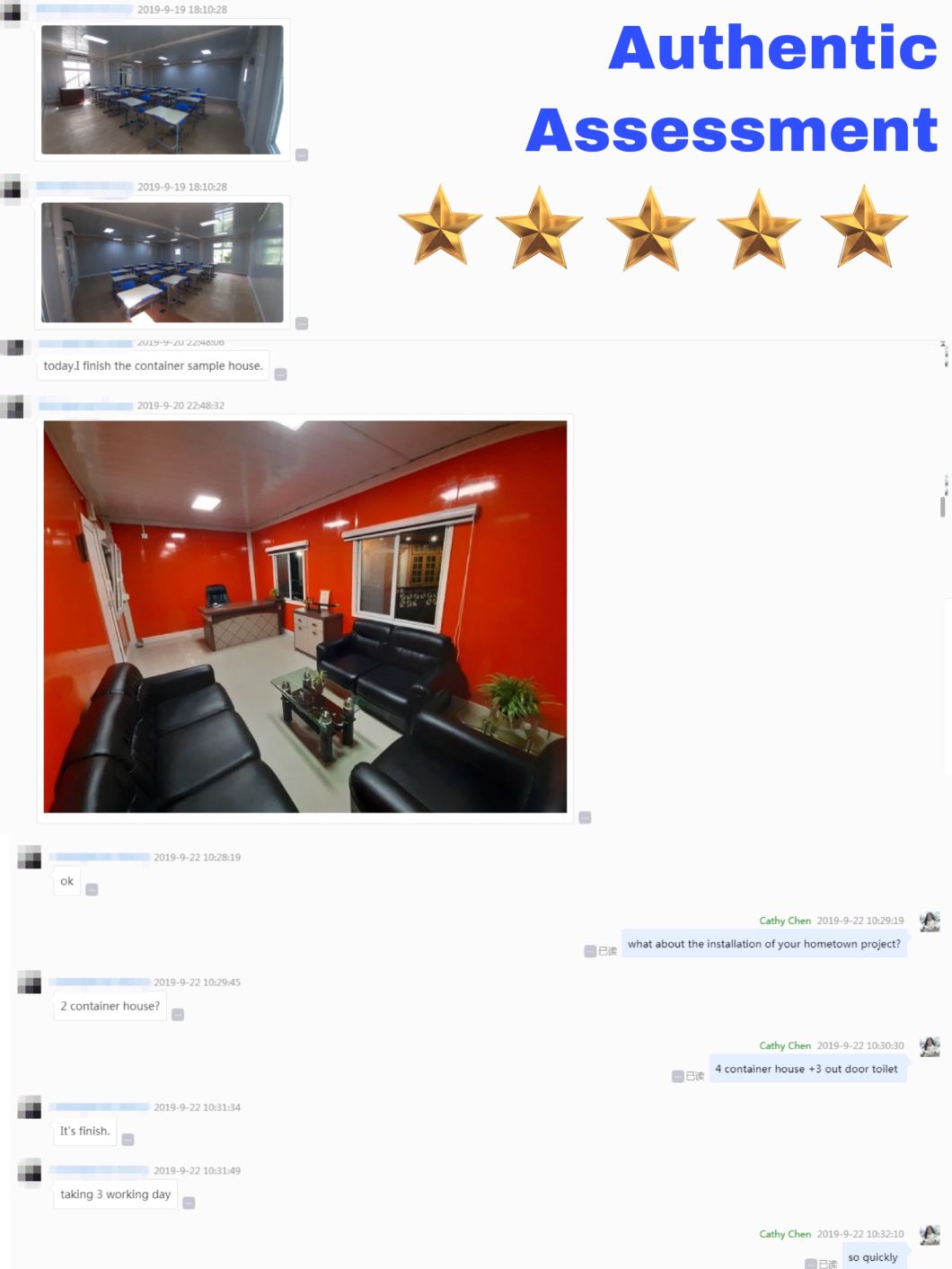 Modern Living 20FT/40FT Prefabricated House Office Modular Mobile Sandwich Panel Home Modular Luxury Container Houses