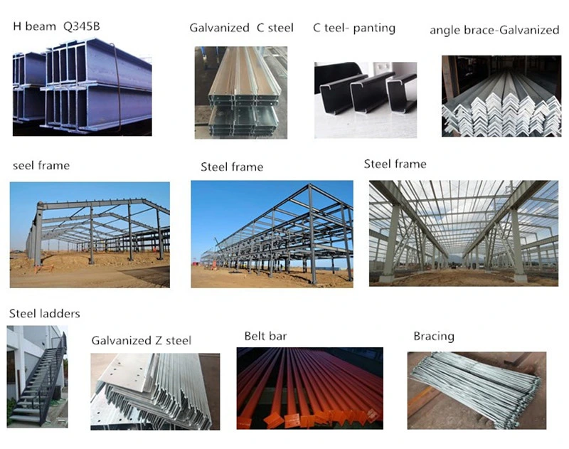 Prefabricated Steel Structure Workshop Metal Workshop Steel Structure Frame Workshop