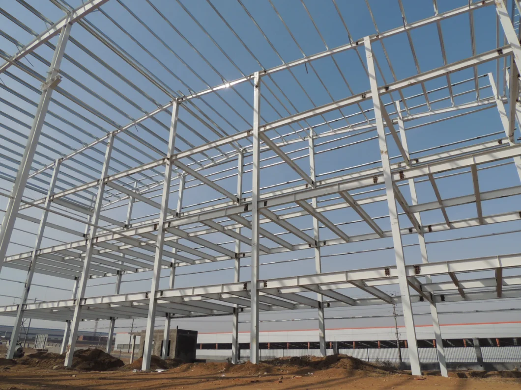 Steel Structure Industrial House Prefab Steel Warehouse Steel Workshop Material Steel Column and Steel Beam