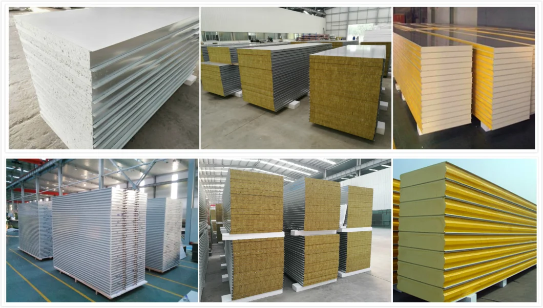 Easy Installation Water Proof Exterior Wall Insulated Precast Foam EPS/Rockwool/XPS Sandwich Panel