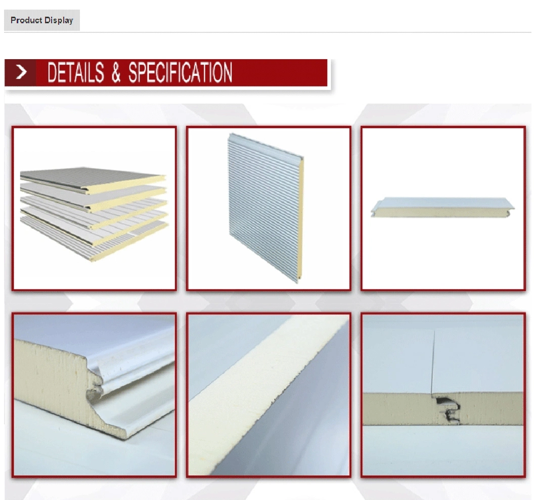 PU Board Sheet Roof Wall Color Steel Composite Sandwich Panel
