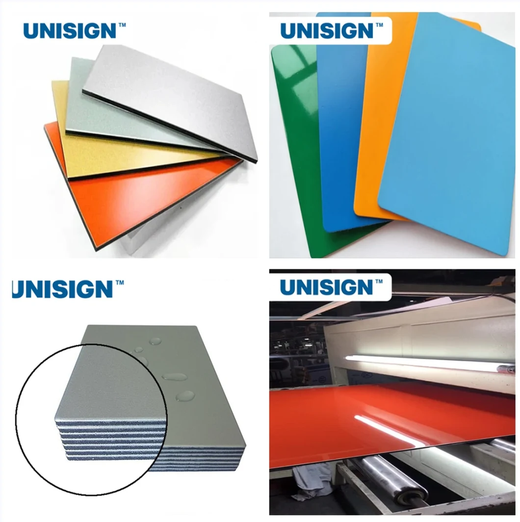 Fireproof Core Sandwich ACP Acm Metal Panel with Aluminum Composite Panel