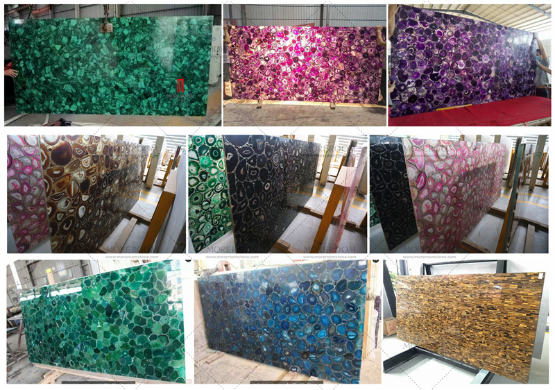 Luxury Gemstone Neon Blue Apatite Blue Stone for Bathroom bathtub and Flooring Decor