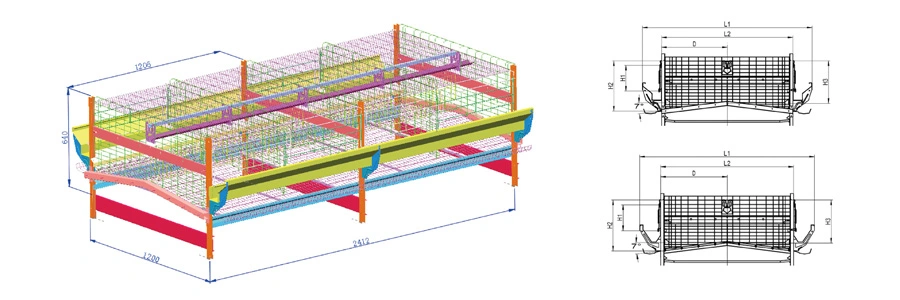 China Automatic Chicken Farm Poultry Battery Cage System Layer Poultry Cage