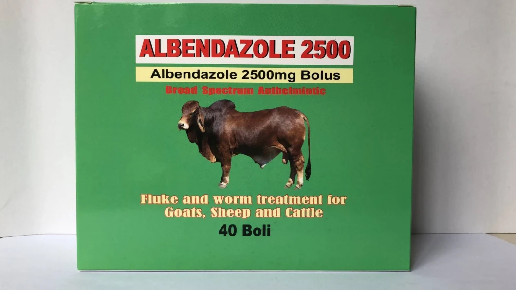 Albendazole Bolus 250mg, 300mg 600mg, 1500mg, 2500mg