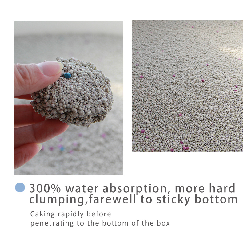 Colorful Ball-Shaped Bentonite Cat Litter Arena PARA Gatos