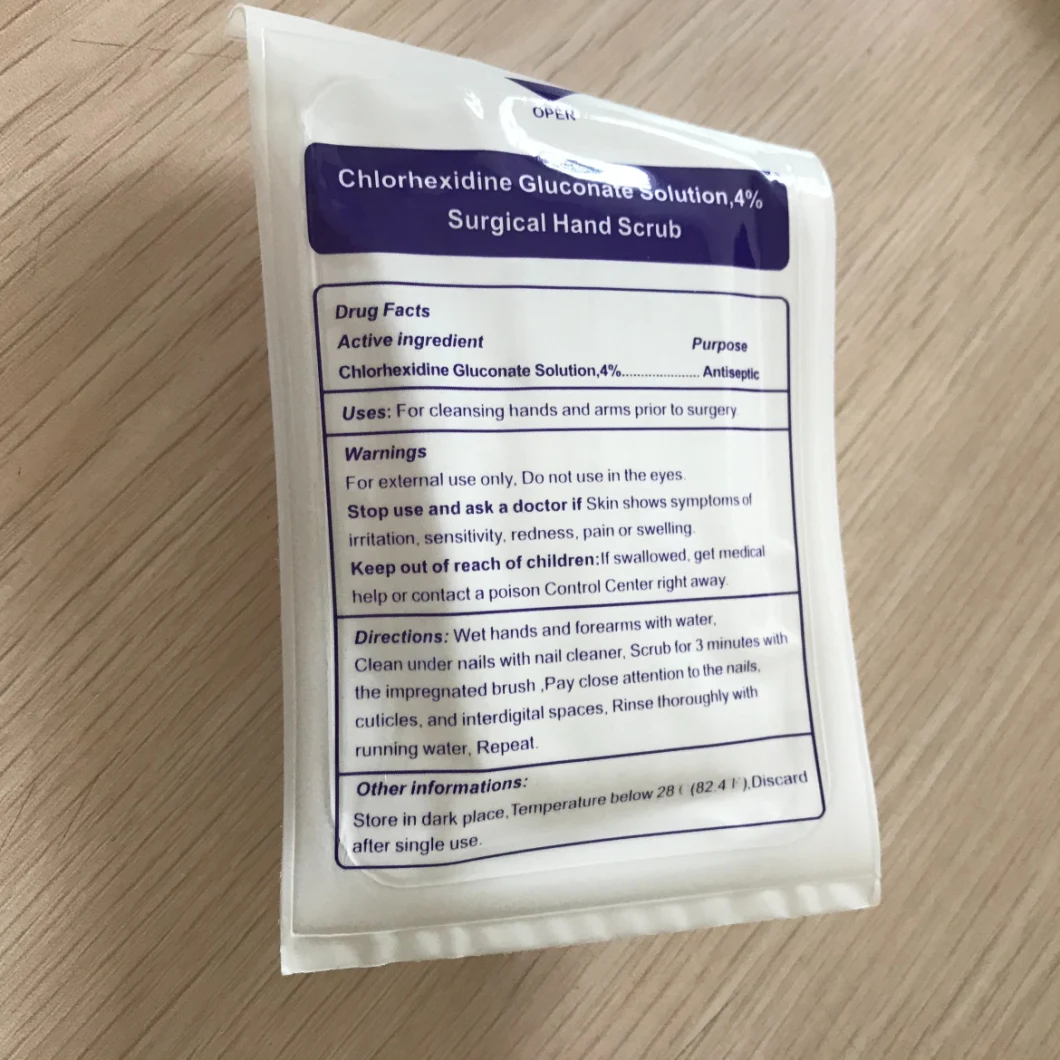 Chlorhexidine Gluconate Solution 4% Surgical Scrub Hand Brush