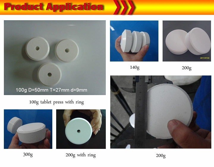 Big Rotary Chlorine TCCA Calcium Tablet 3 Inch Press