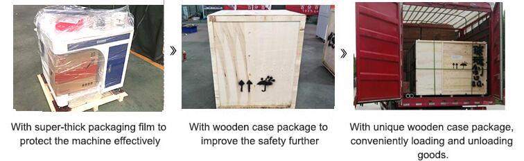 Optical Desktop Aluminum Gold Silver Fiber Laser Marking Equipment