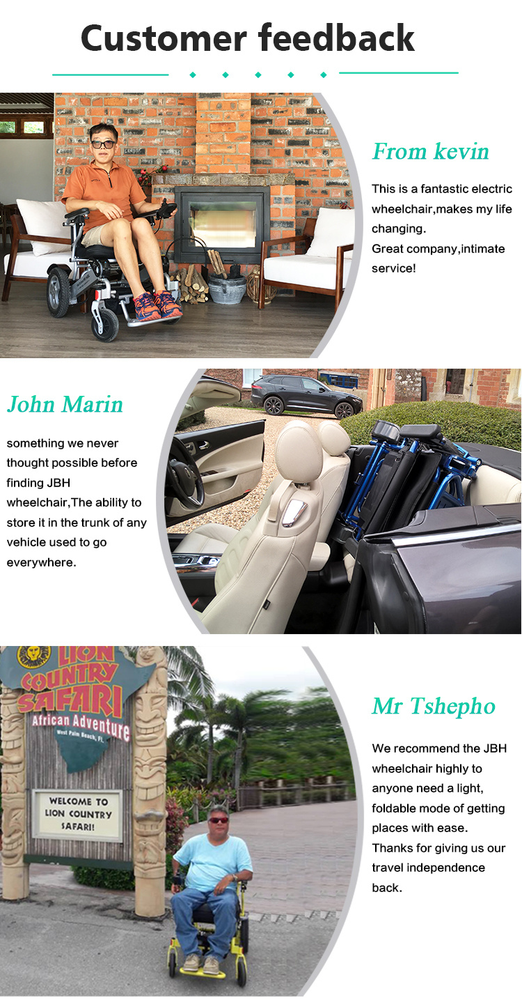 Comfortable Electric Folding Power Wheelchair for Disabled People