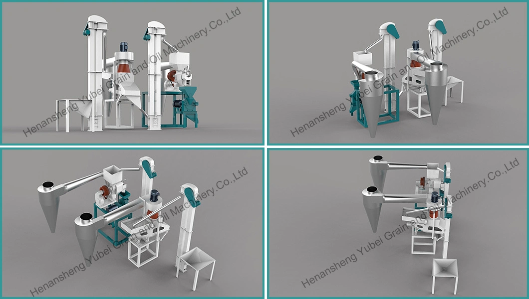 Corn Maize Milling Equipment Small Wheat Flour Mill Corn Grits Milling Machine