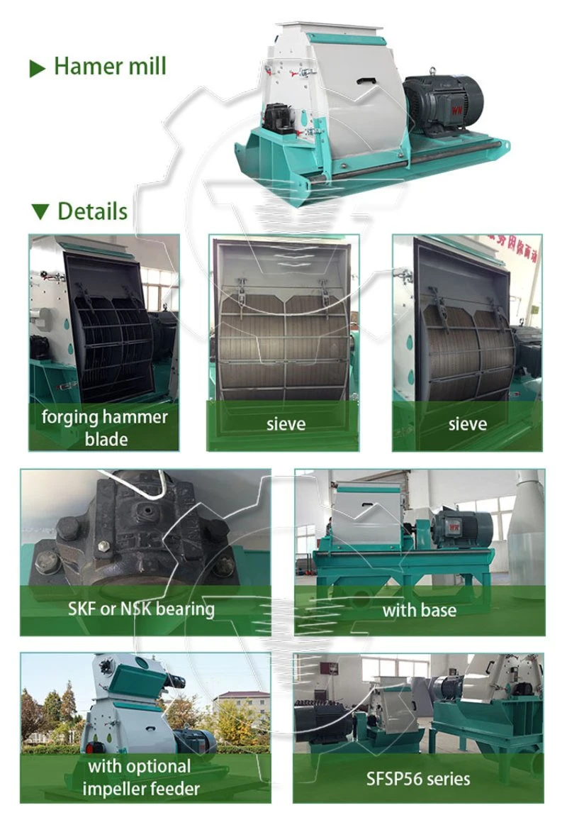 Shredder Grain Cassava Grinding Mill Machine Pulverizer for Sale