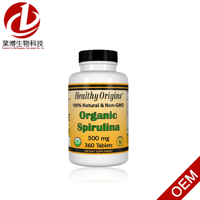 100% Natural & Non-GMO Organic Spirulina Healthy Pills