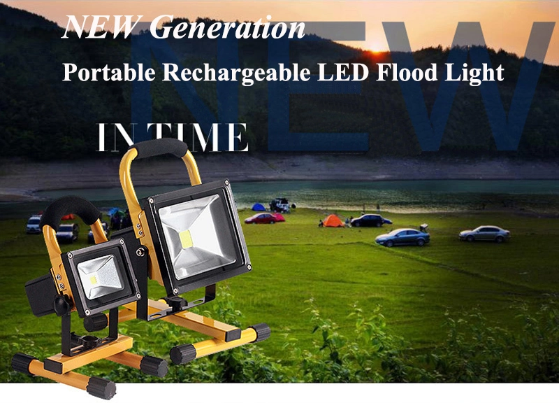 Outdoor LED Flood Light 100W LED Rechargeable Work Light 50W 10W Waterproof Flood Light