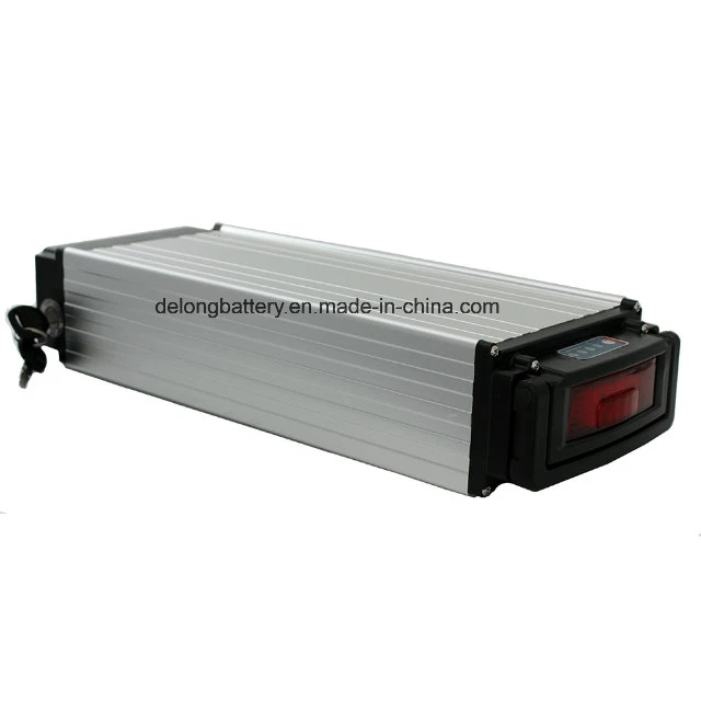 Rechargeable 48V Lithium E-Bike Battery Pack with Tail Light