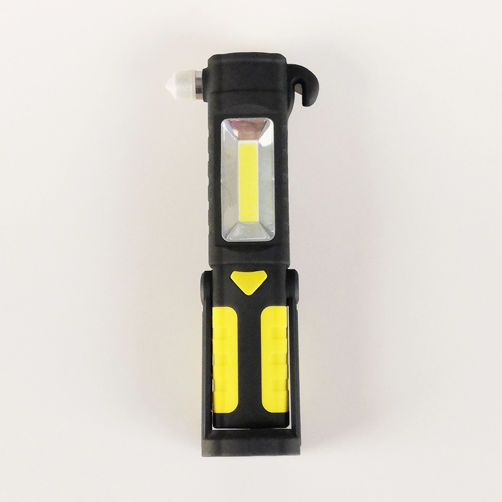 Yichen Multifunctional COB LED Flashlight Work Light with Window Breaker and Seatbelt Cutter