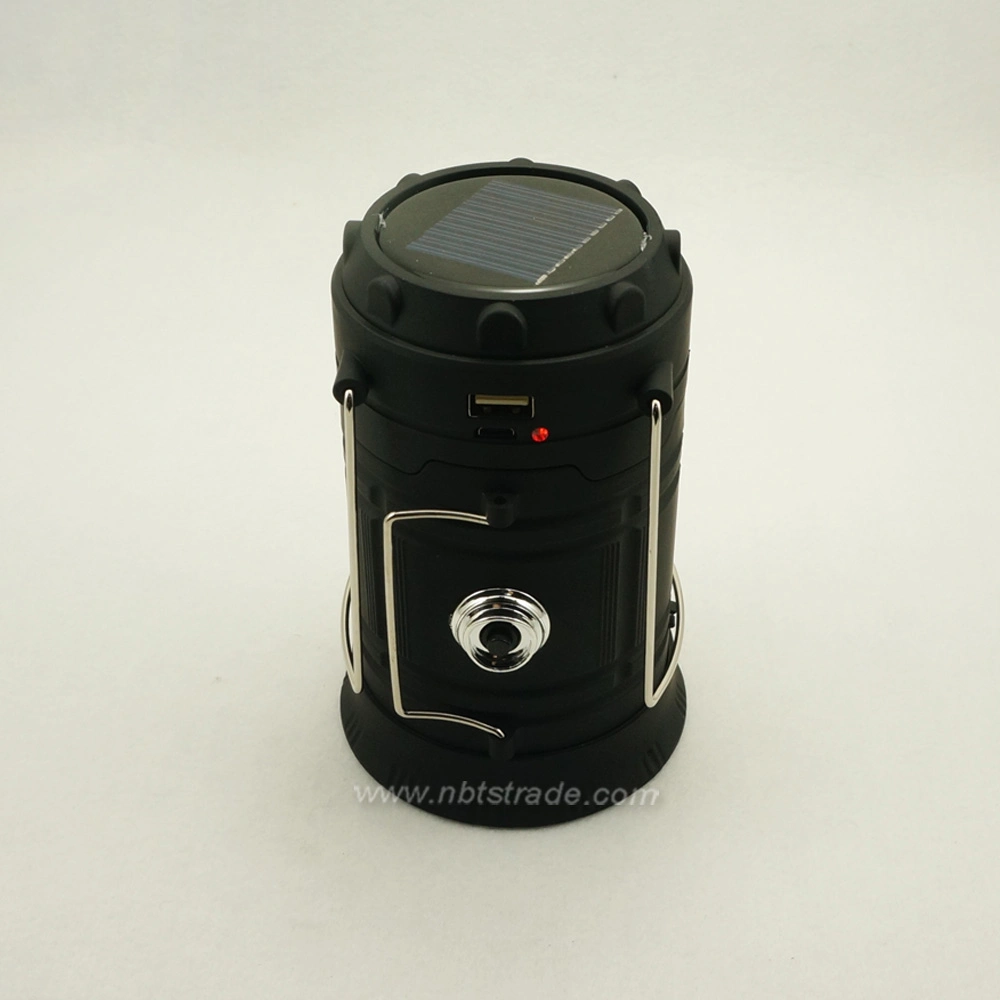 Solar & USB Rechargeable Outdoor Camping Lantern and Torch