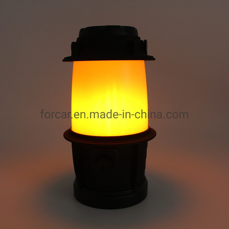 Portable Camping Tent Flame Lamp Lantern Flashlight Outdoor Night Light