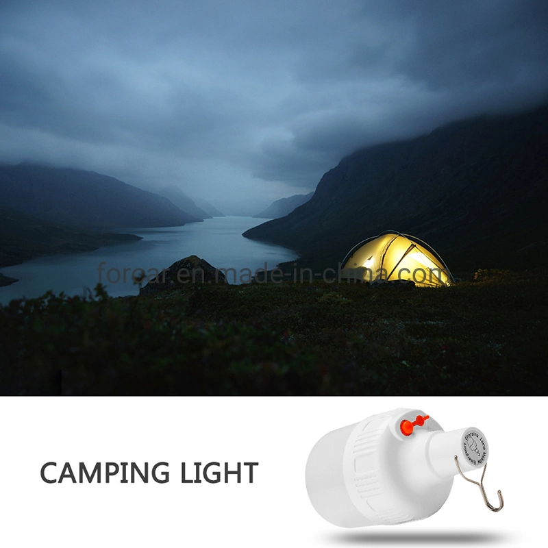 Portable LED Camping Lantern Flashlight Rechargeable IP65 Waterproof Tent Light