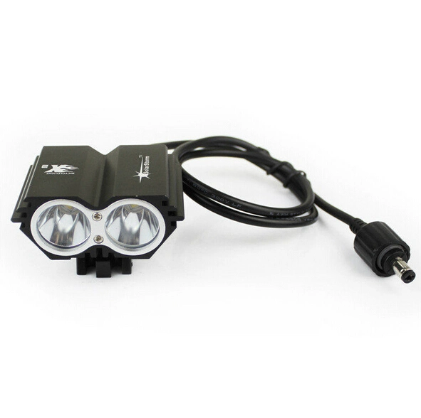 2400 Lumens X2 Bike Front Light Headlamp 2X CREE Xm-L T6 LED Bicycle Light