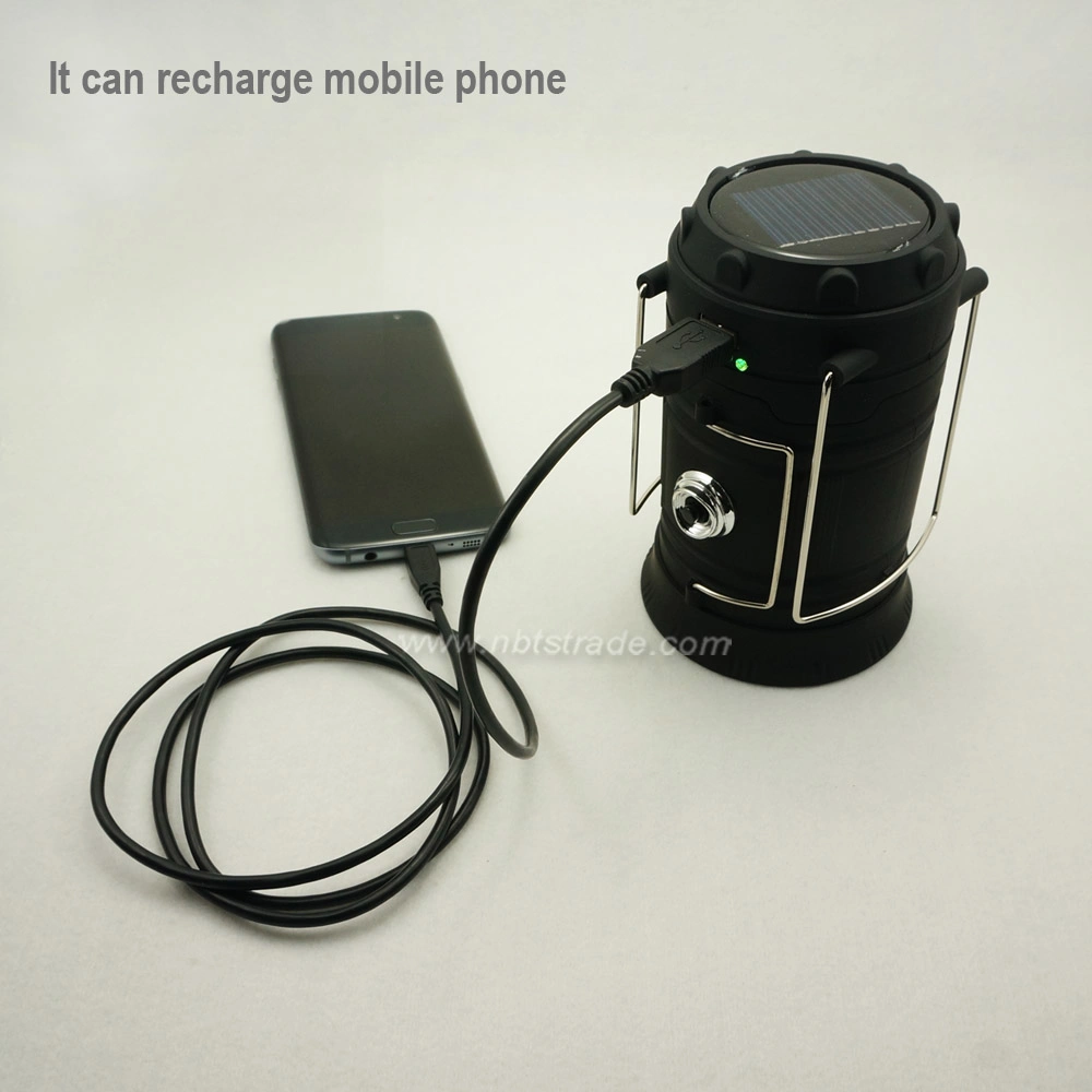 Solar & USB Rechargeable Outdoor Camping Lantern and Torch