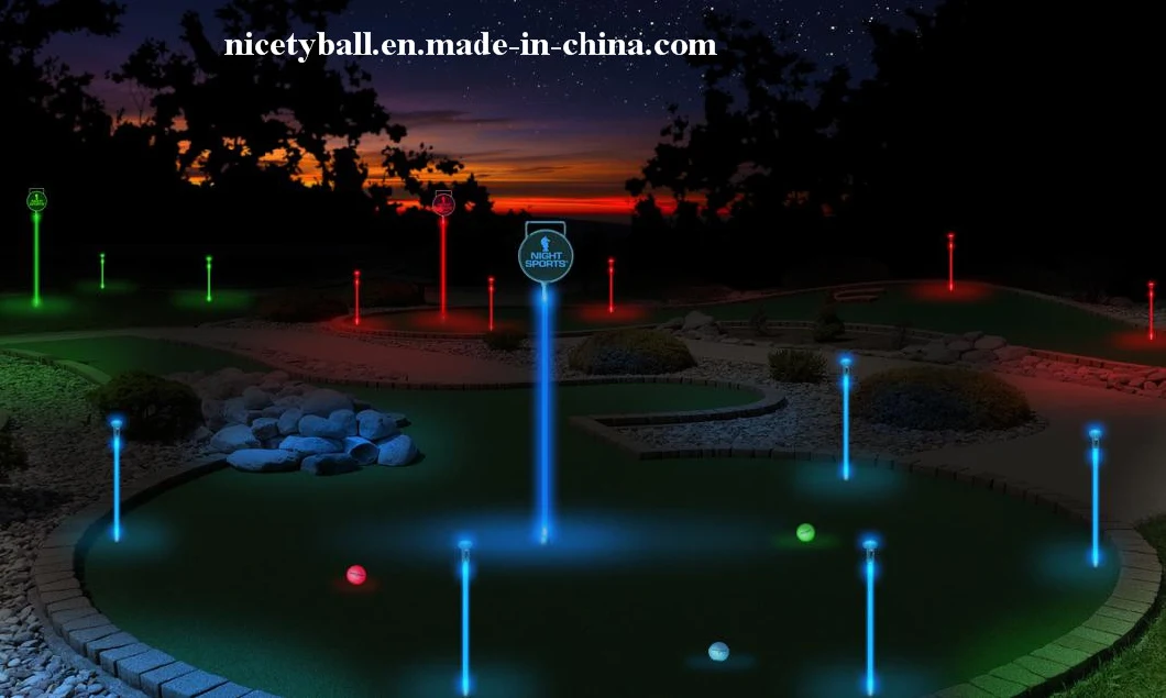 Golf Backyard Set Pitch & Putt Light-up 7 Color Rechargeable LED Flags