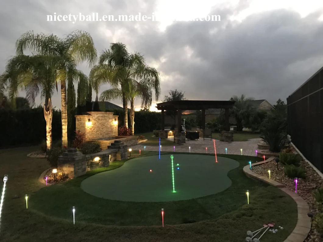 Golf Backyard Set Pitch & Putt Light-up 7 Color Rechargeable LED Flags