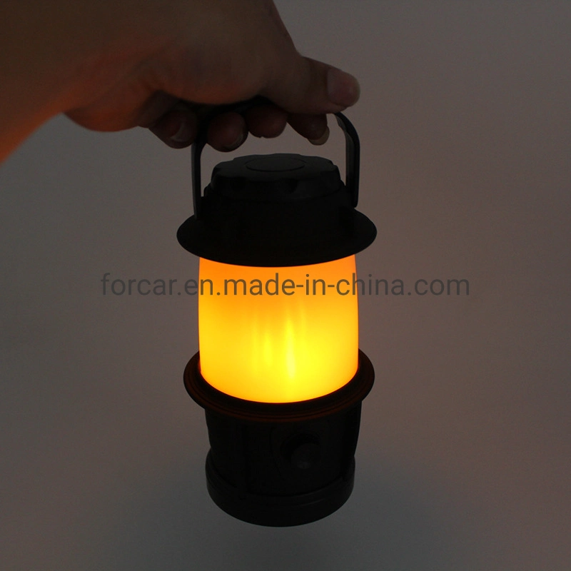 Portable Camping Tent Flame Lamp Lantern Flashlight Outdoor Night Light