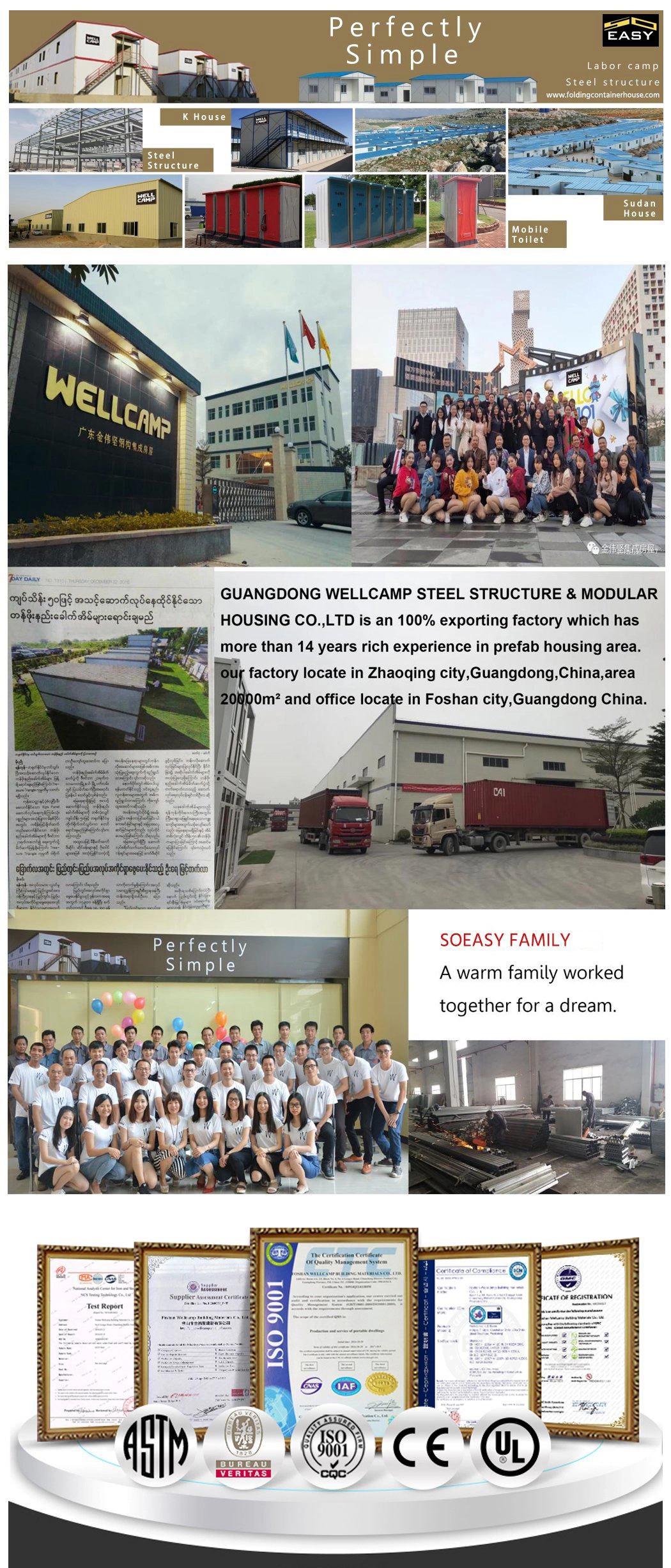 Steel Comfortable Luxury Living Prefabricated Prefab Expandable Folding Foldable Mobile Home Manufacturers
