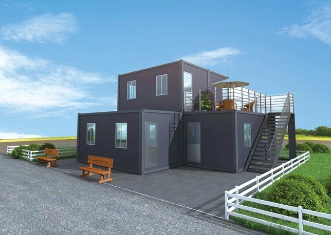 China Lowes Cheap Modern Tiny Flat Pack Mobile 2 Bedroom Bathroom Kitchen Foldable House Prefab Modular Small Home Containers Casas House for Hotel/Shop/Villa