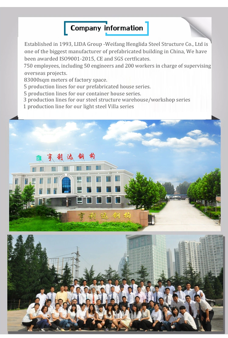 Prefabricated/Prefab Shipping Container House for Living Accommodation