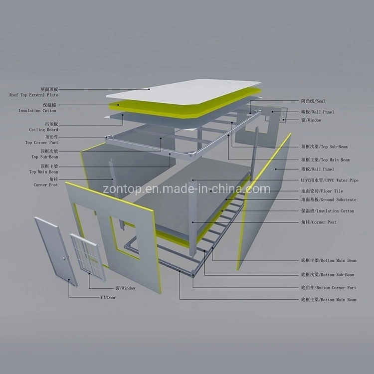 China Supplier 20FT Prefab Foldable Prefabricated Container Homes