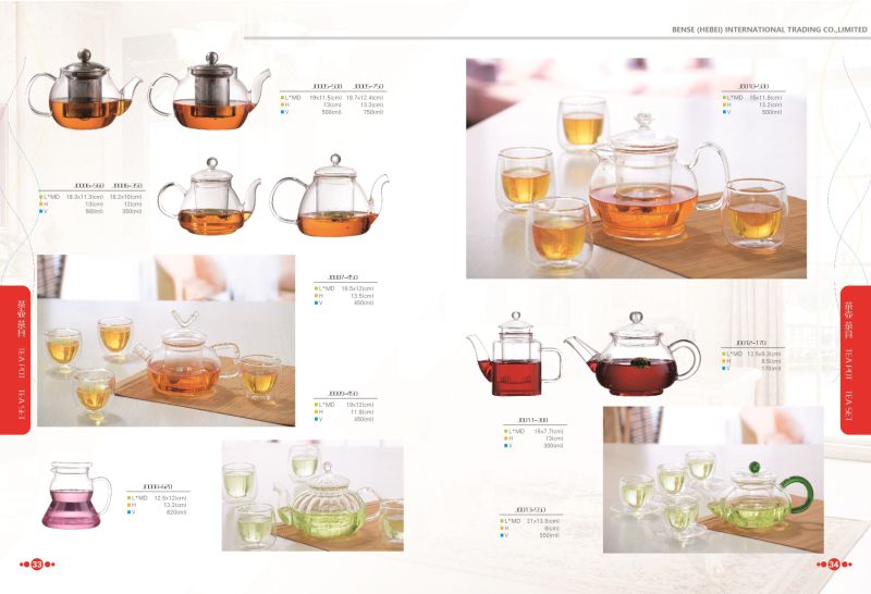 Good Clear Borosilicate Glass Teapot Infuser Strainer Heat Coffee Tea Pot Tool Kettle Set Pot