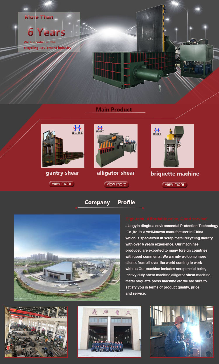 Scrap Metal Recycling Baler Machine Heavy Metal Baler