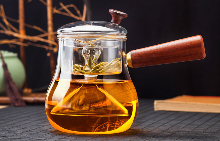 Top Quality Wholesale Transparent Teacups Glass Tea Pot with Tea Strainer