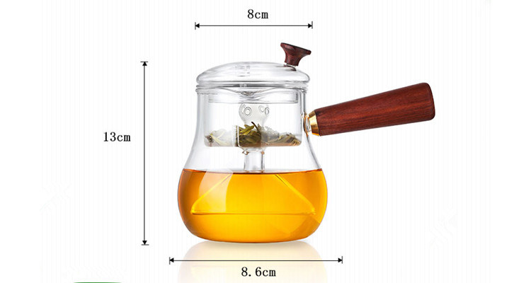 Top Quality Wholesale Transparent Teacups Glass Tea Pot with Tea Strainer