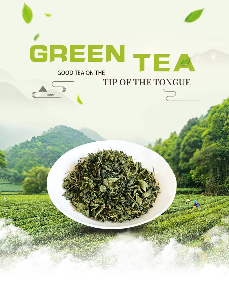 Chinese Organic Emei Maofeng Loose Green Tea Leaves Fair Trade