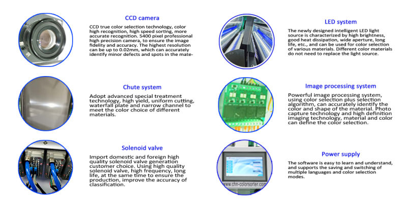 Agricutural Machinery Rice Color Sorter High Performance CCD Rice Colour Sorter