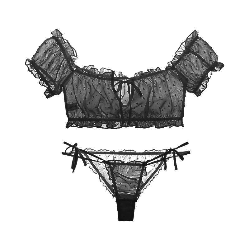 Women's Sexy off-Shoulder Lingerie Comfortable Chiffon Nightwear Yl2032