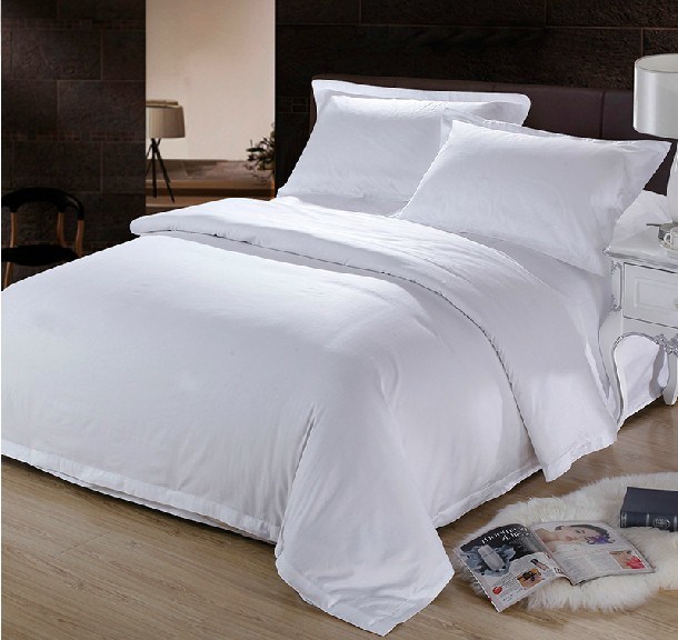 Cotton Bedding Set White Hotel Bed Sheet for Sale