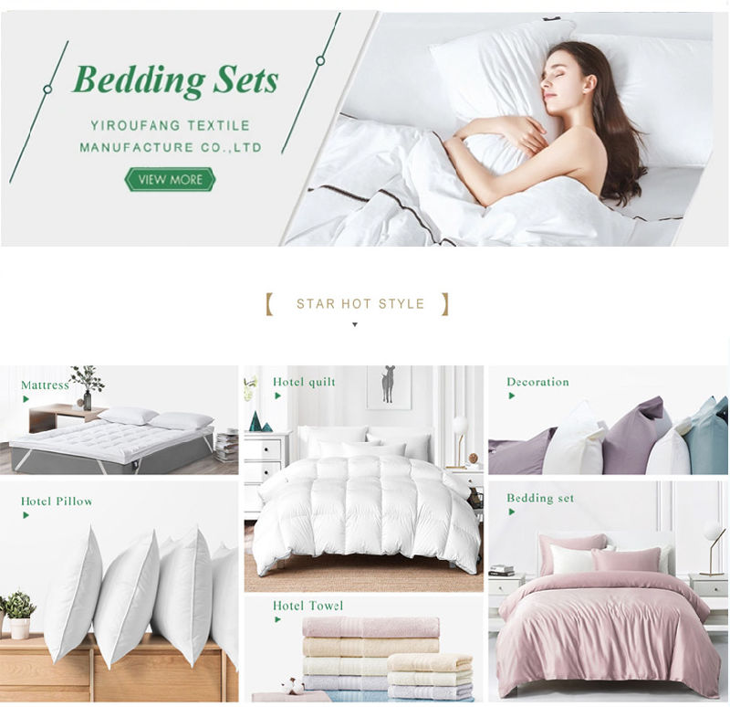 5 Star Hotel 4PCS King Size Soft Hotel Bedding