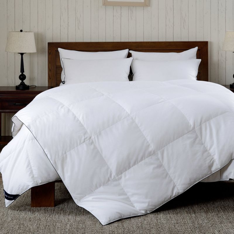Natural Cotton Cover Luxury White Goose Down Duvet