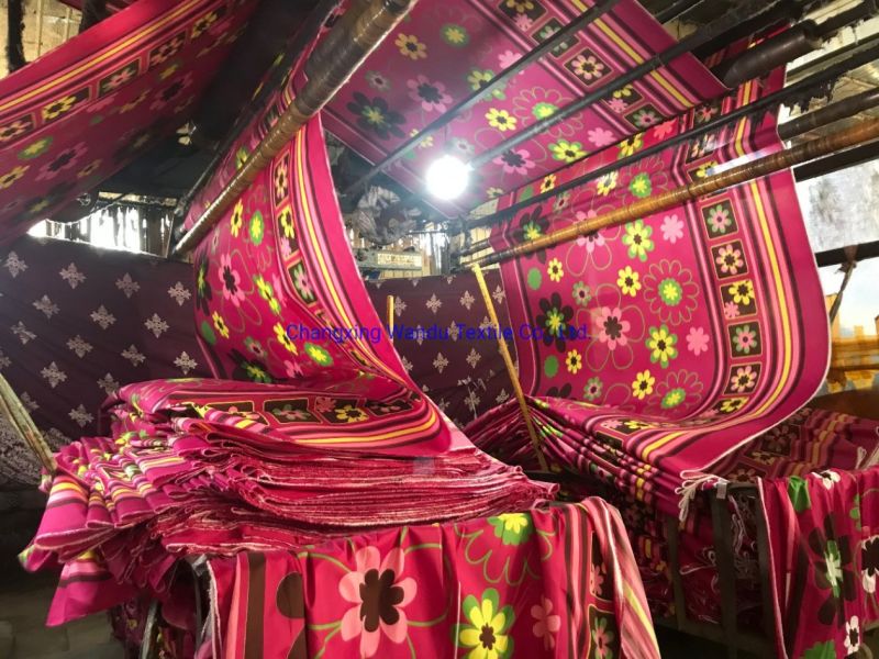 100 Percent Polyester Microfiber Bedsheet Fabric for Terry Bed Sheet