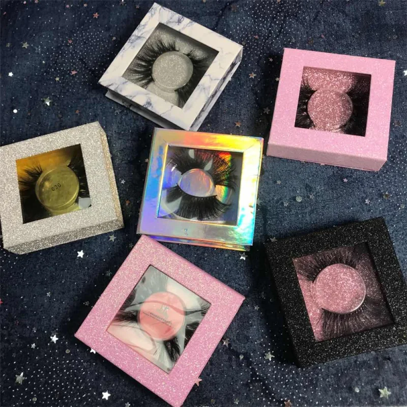 Eyelash Vendor Customized Boxes 25mm Mink Lashes