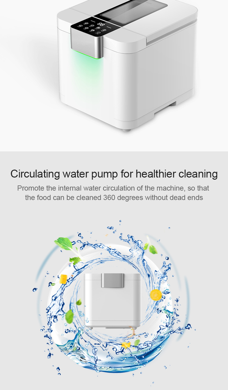 OEM Ultrasonic Fruit Cleaner Fruit and Vegetable Disinfection Machine