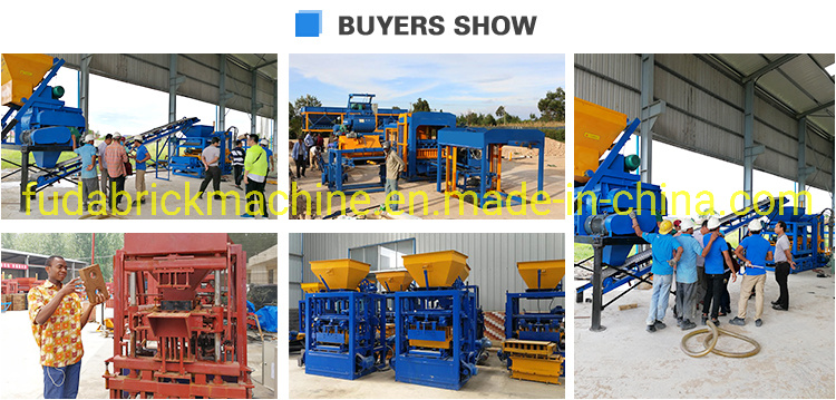 Fuda Semi Qt4-24b Massive Concrete Block Molding Machine