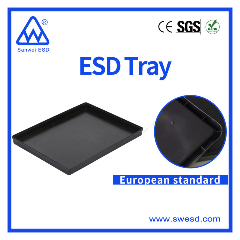 ESD Packaging Plastic Logistic Component Black Pallets