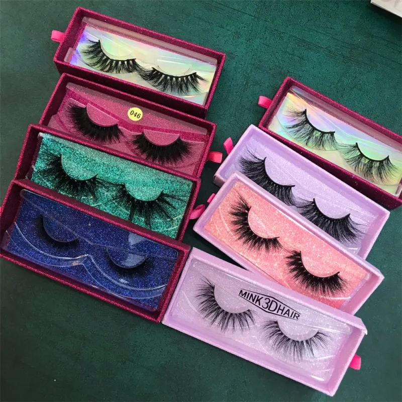 Eyelash Vendor Customized Boxes 25mm Mink Lashes